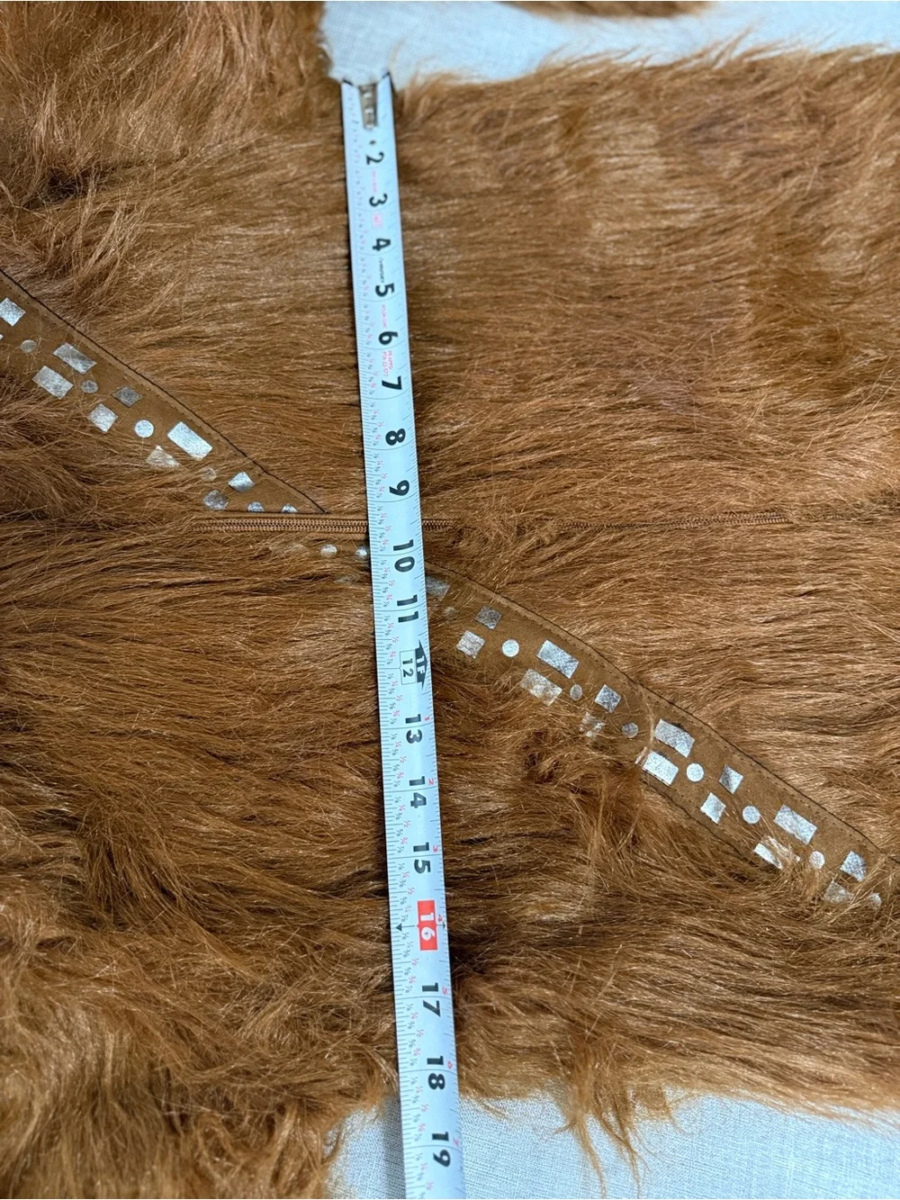 Star Wars Brown Chewbacca Furry One-Piece Hooded Costume - Child XL
